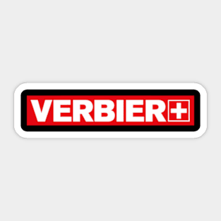 Verbier Ski Ski And Snowboard Sticker